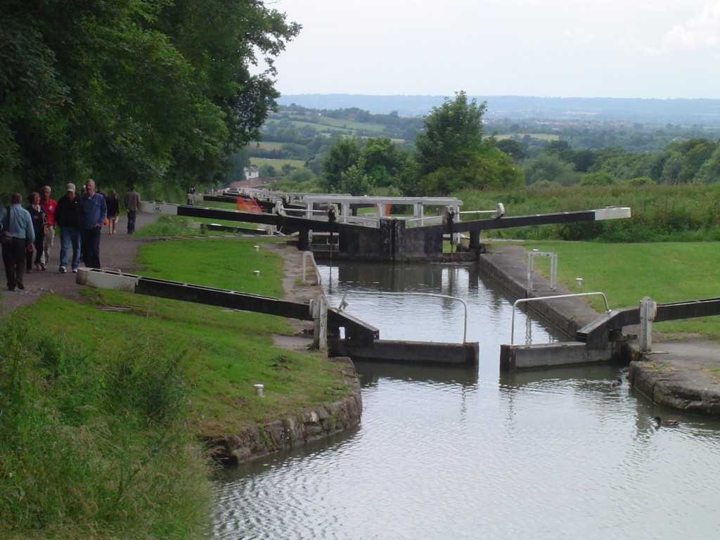 At the top of the Caen locks. Once the wheezing has stopped you can then walk back down again