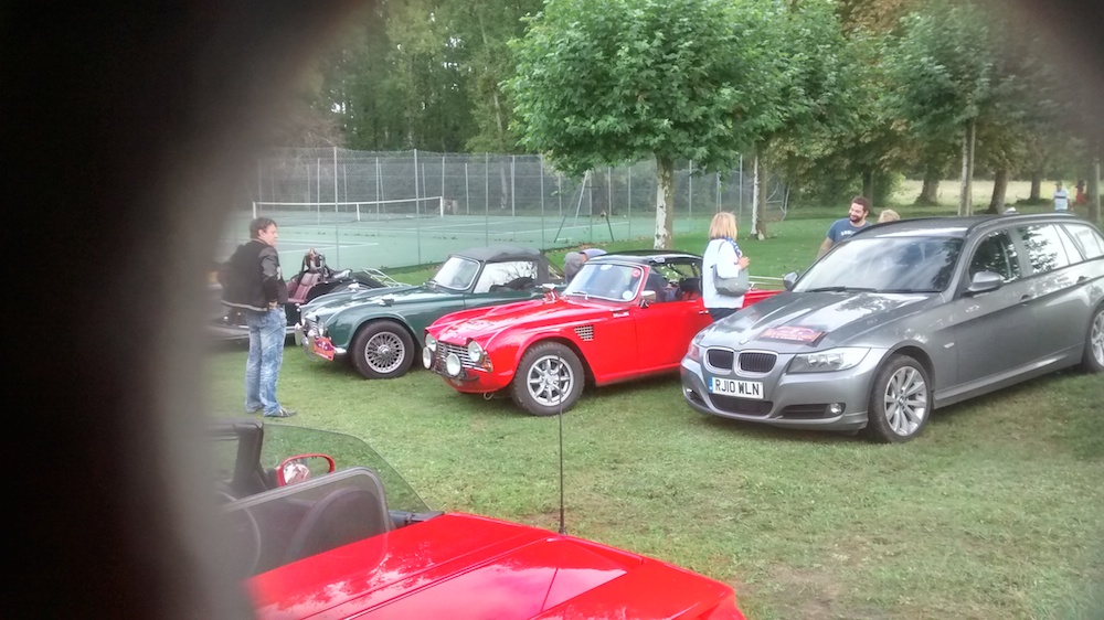 Morning Coffee Halt on Onternational Rally
